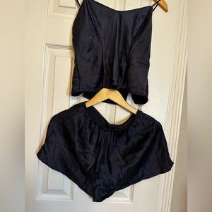 Small blue Victoria Secret pj set never worn